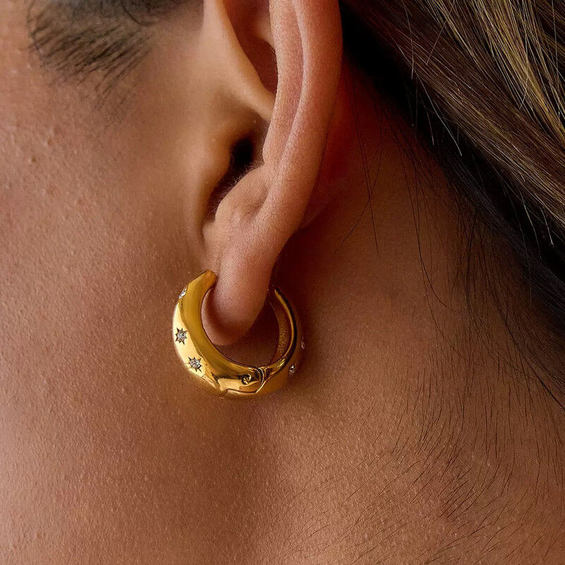 Boucles D'oreilles Plaqué Or Ogn113 thumbnail 3